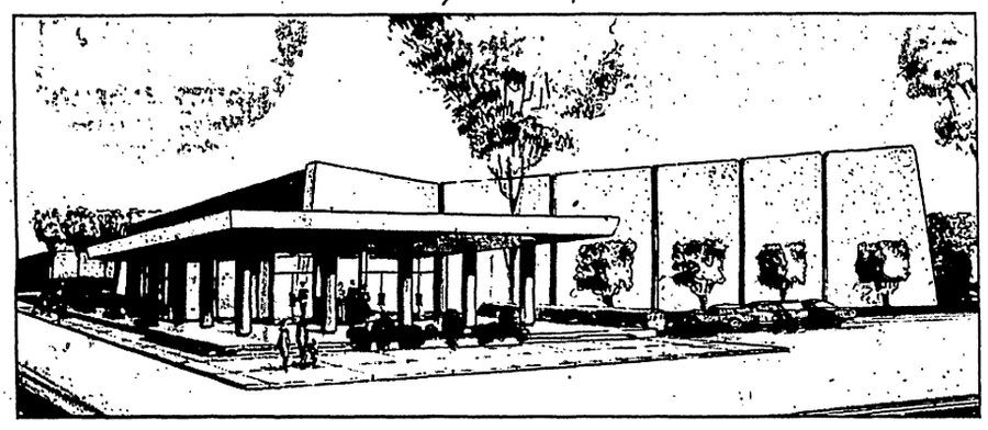 Flint Cinema - Rendering From 1967 (newer photo)